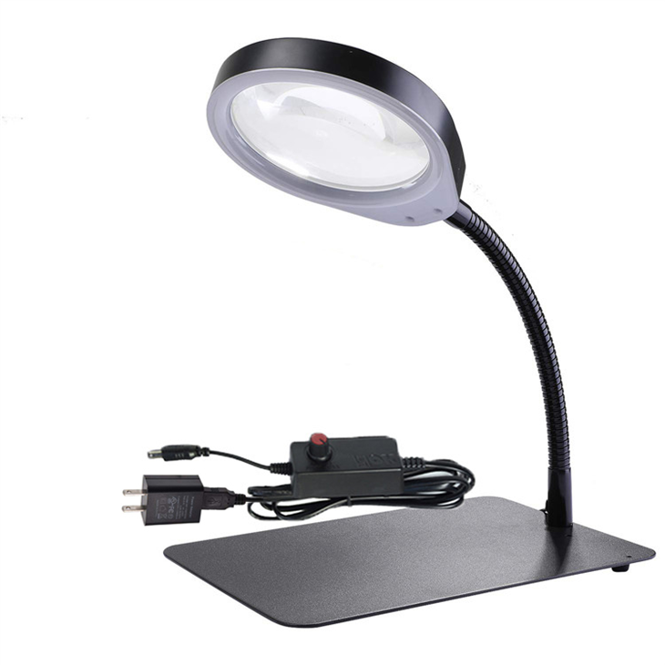 Lampe mit Lupe