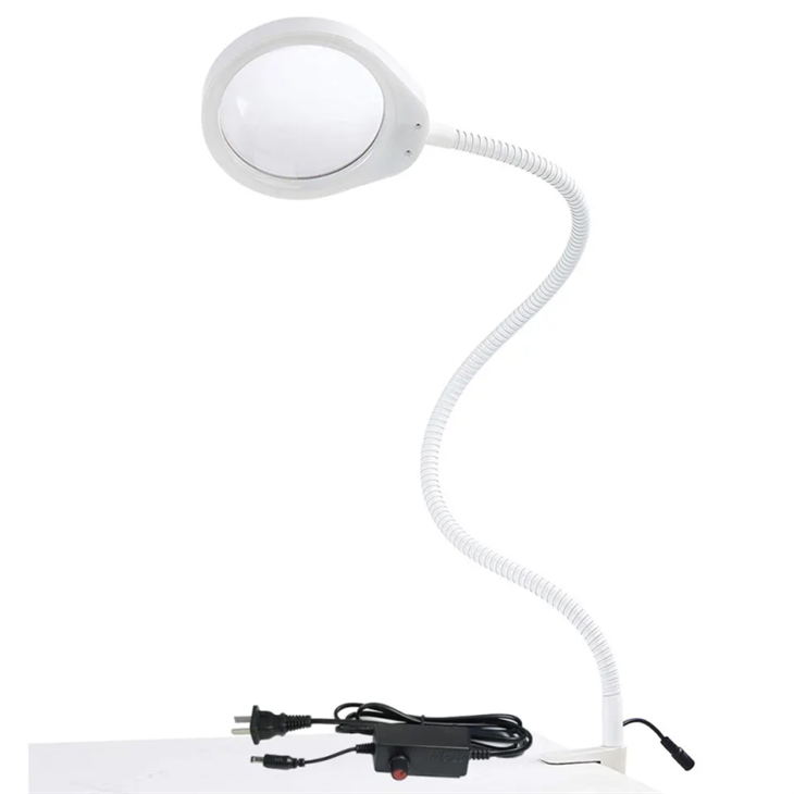 Professionelle Lupe mit Licht
