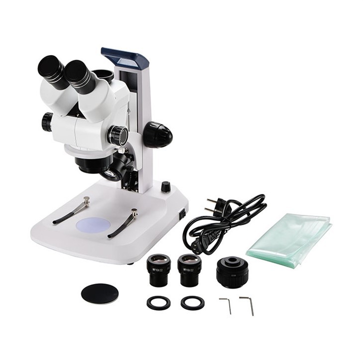 Trinokulares Stereomikroskop mit 0,5X C-Mount
